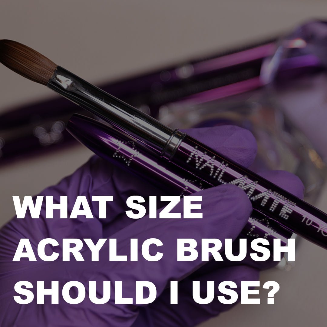 What Size Acrylic Brush Should I Use? – WowBao Nails