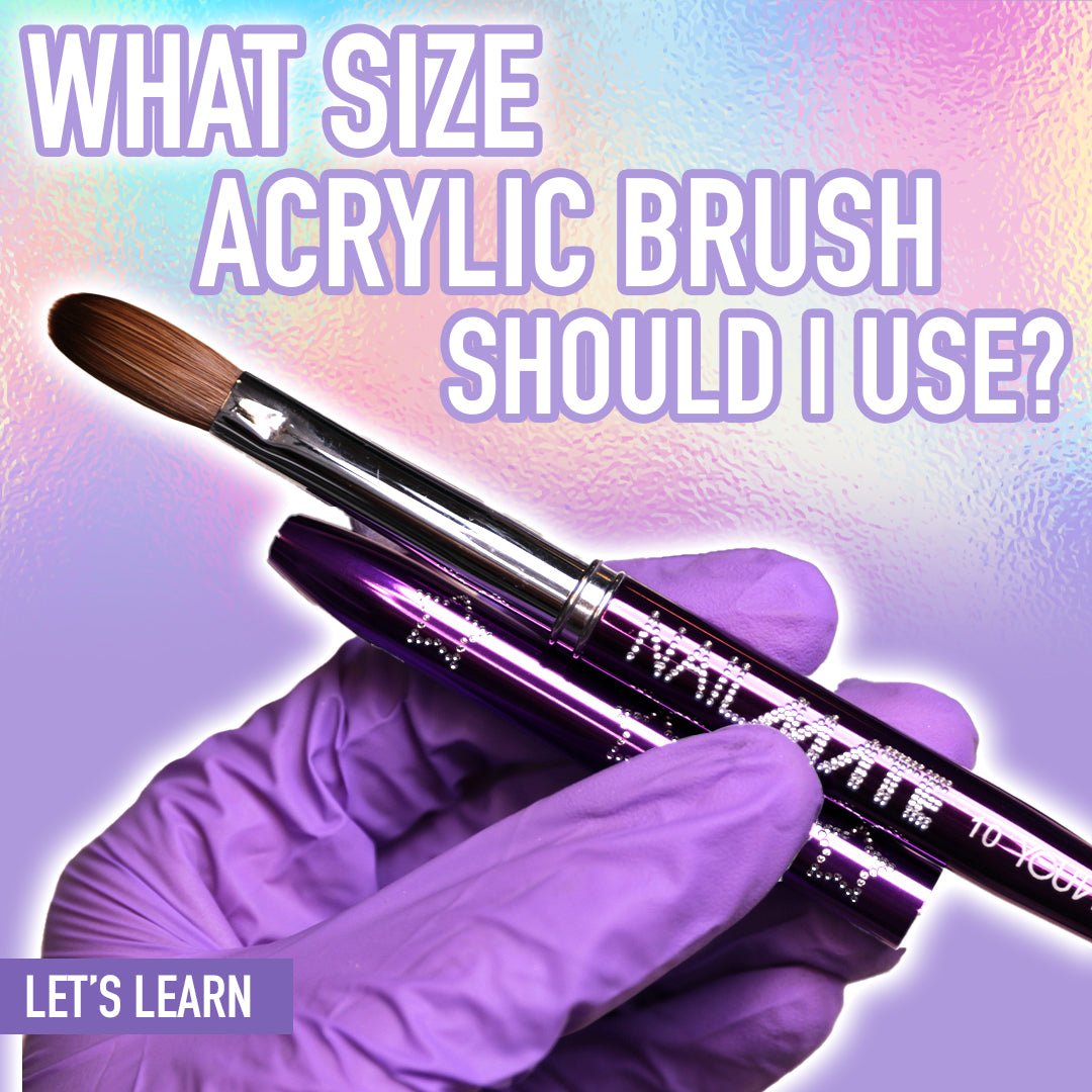 What Size Brush Should You use for Acrylic Nails? Glitter