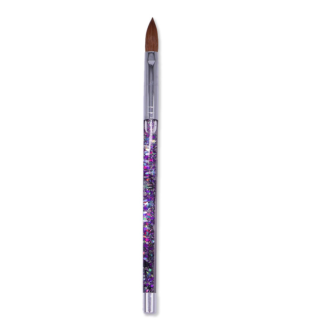 100% Kolinsky Acrylic Nail Brush | Galaxy Aqua