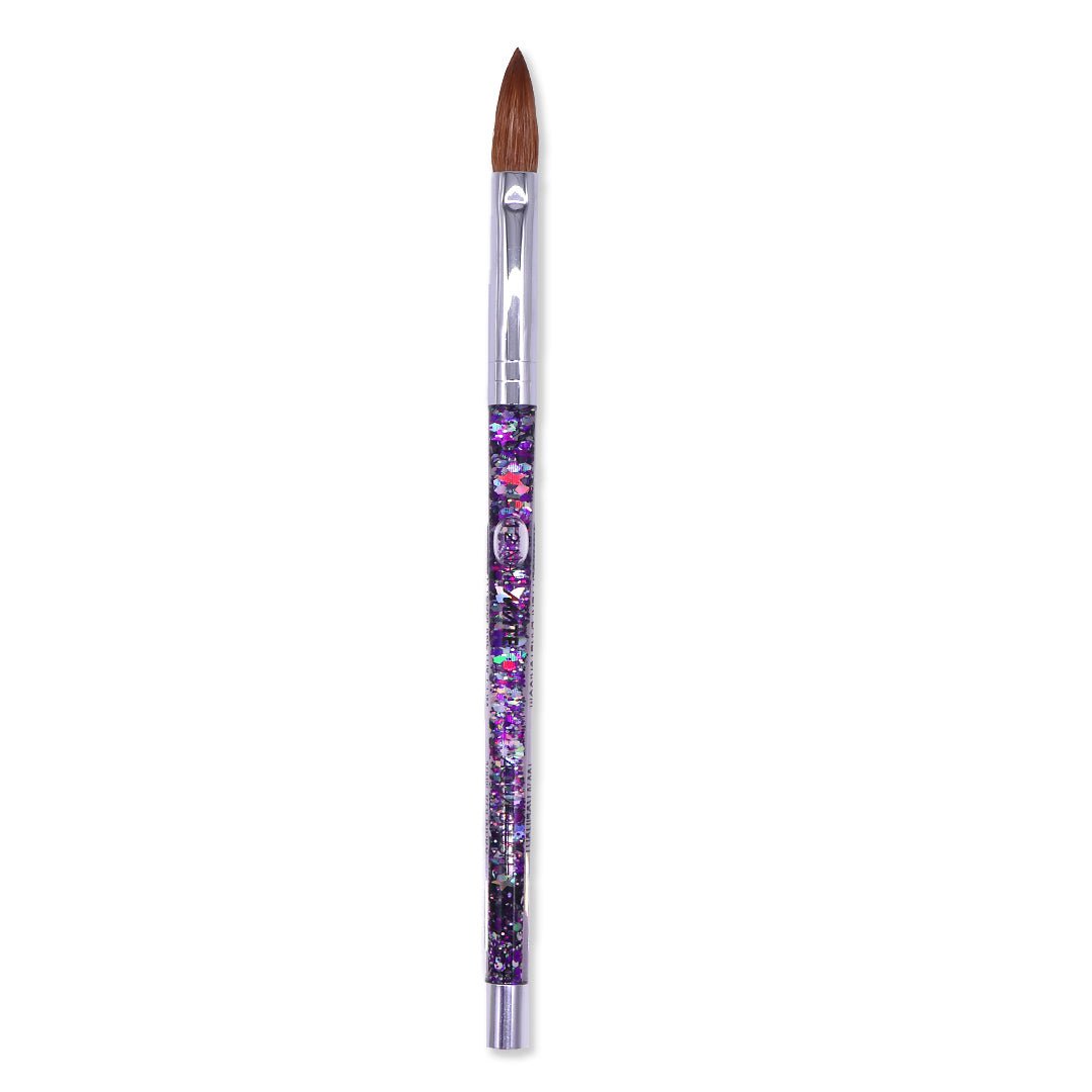 100% Kolinsky Acrylic Nail Brush | Galaxy Aqua