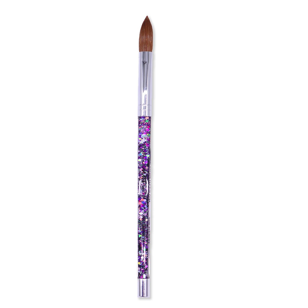 100% Kolinsky Acrylic Nail Brush | Galaxy Aqua