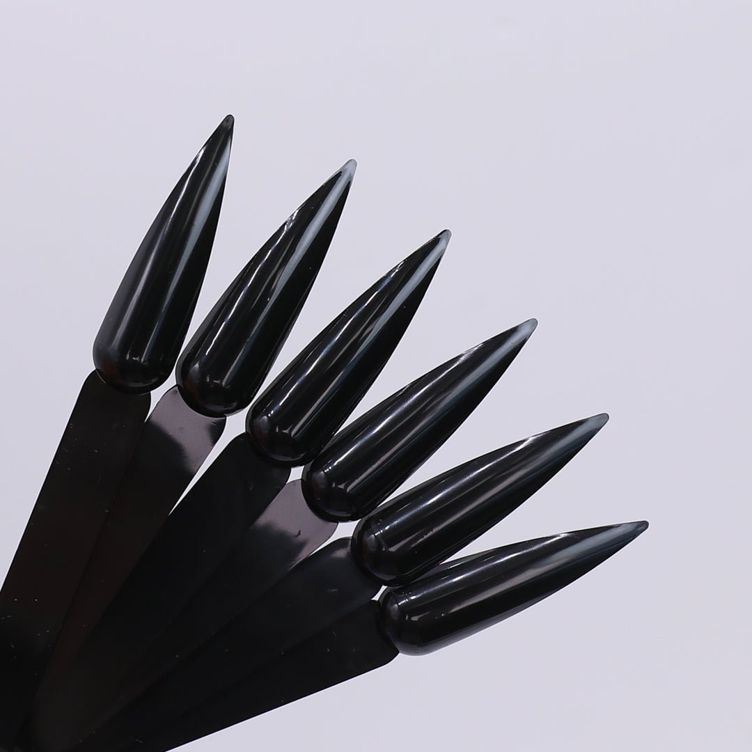 50pcs Black Stiletto Swatch Sticks