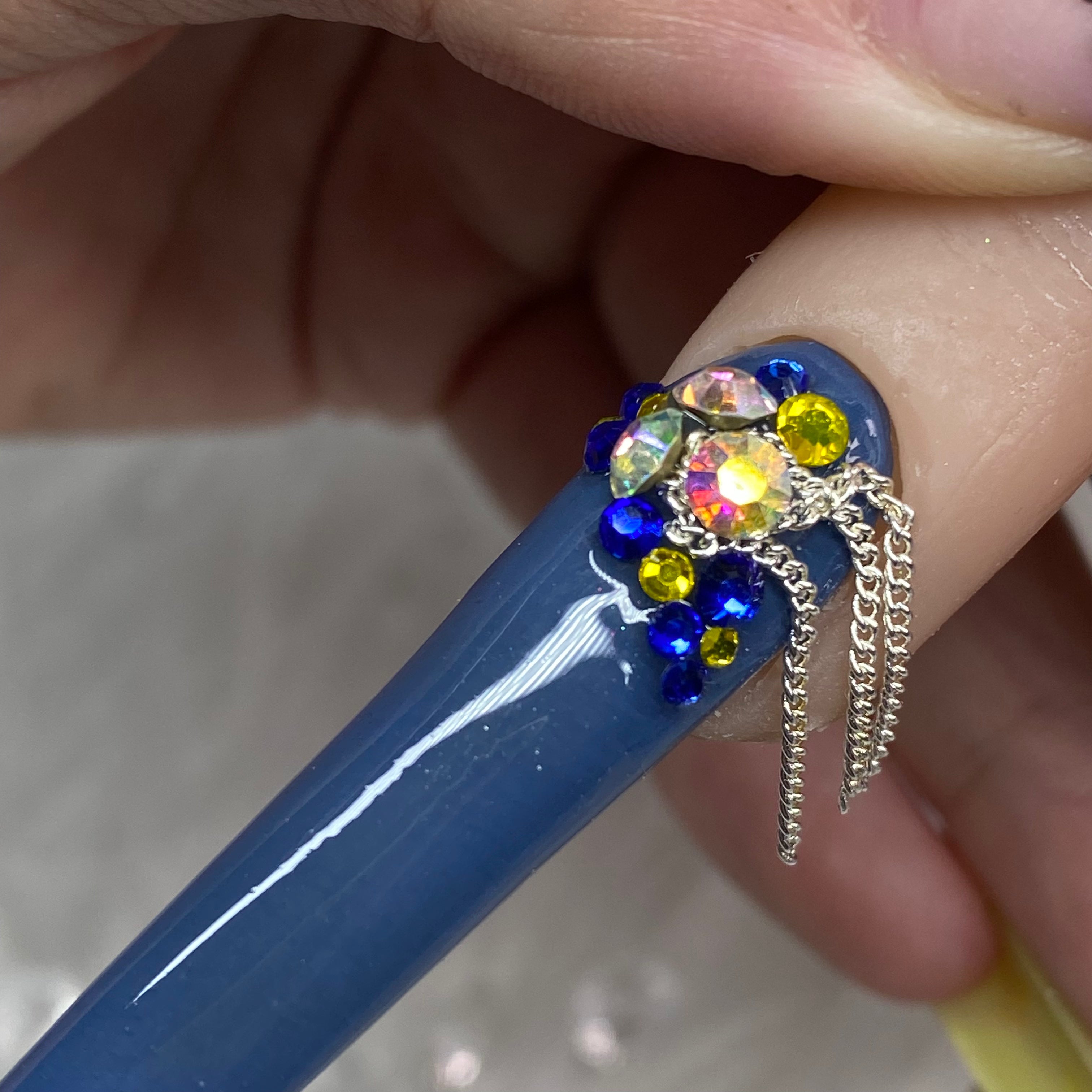 Silver Nail Art Chain