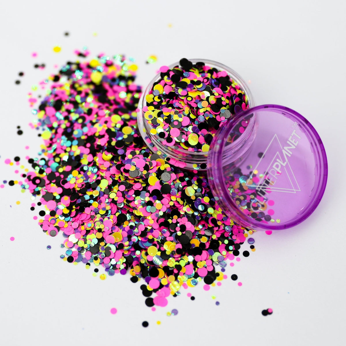 Boss Babe Multicolour Pink Dots Nail Glitter