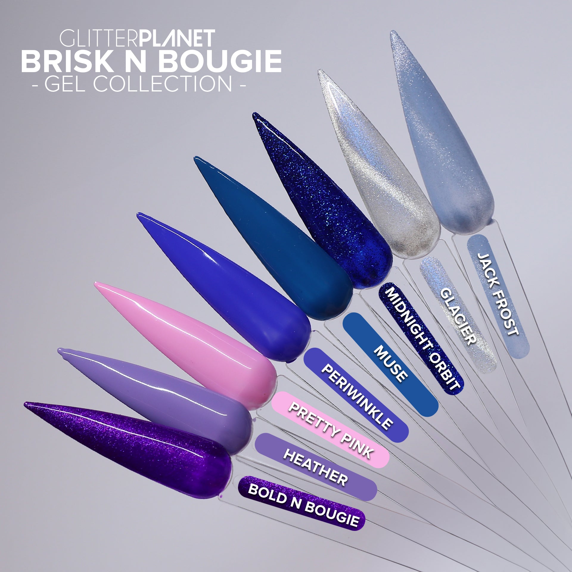 Brisk & Bougie β 8 Piece Winter Gel Polish Collection