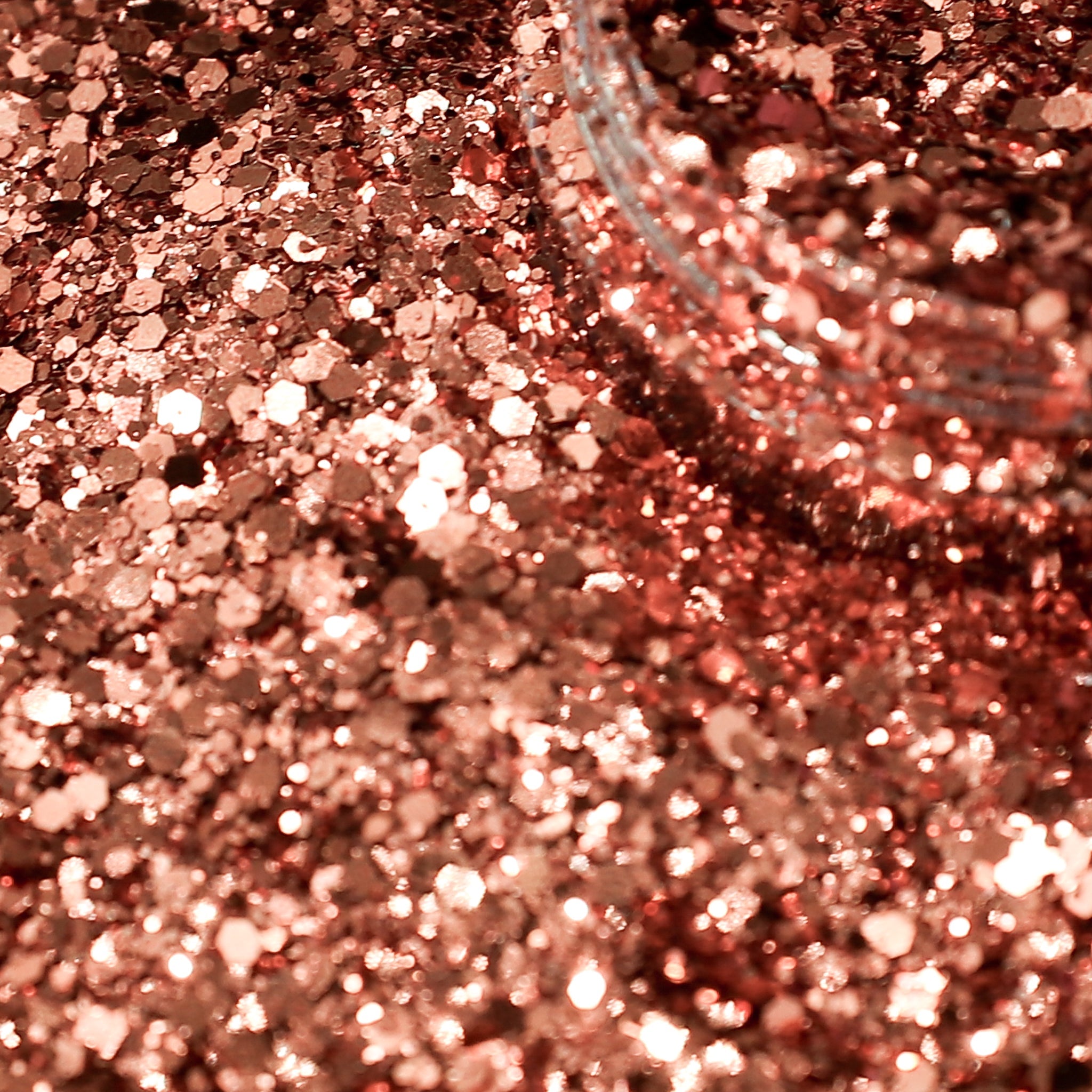 Close-up of bronze glitter