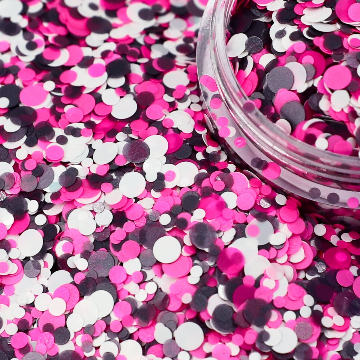 Burn Book Pink and Grey Matte Nail Glitter
