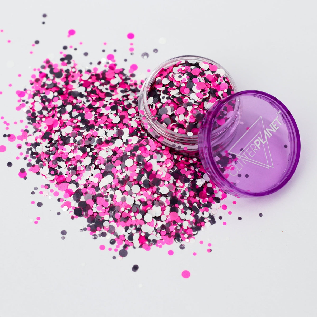 Burn Book Pink and Grey Matte Nail Glitter