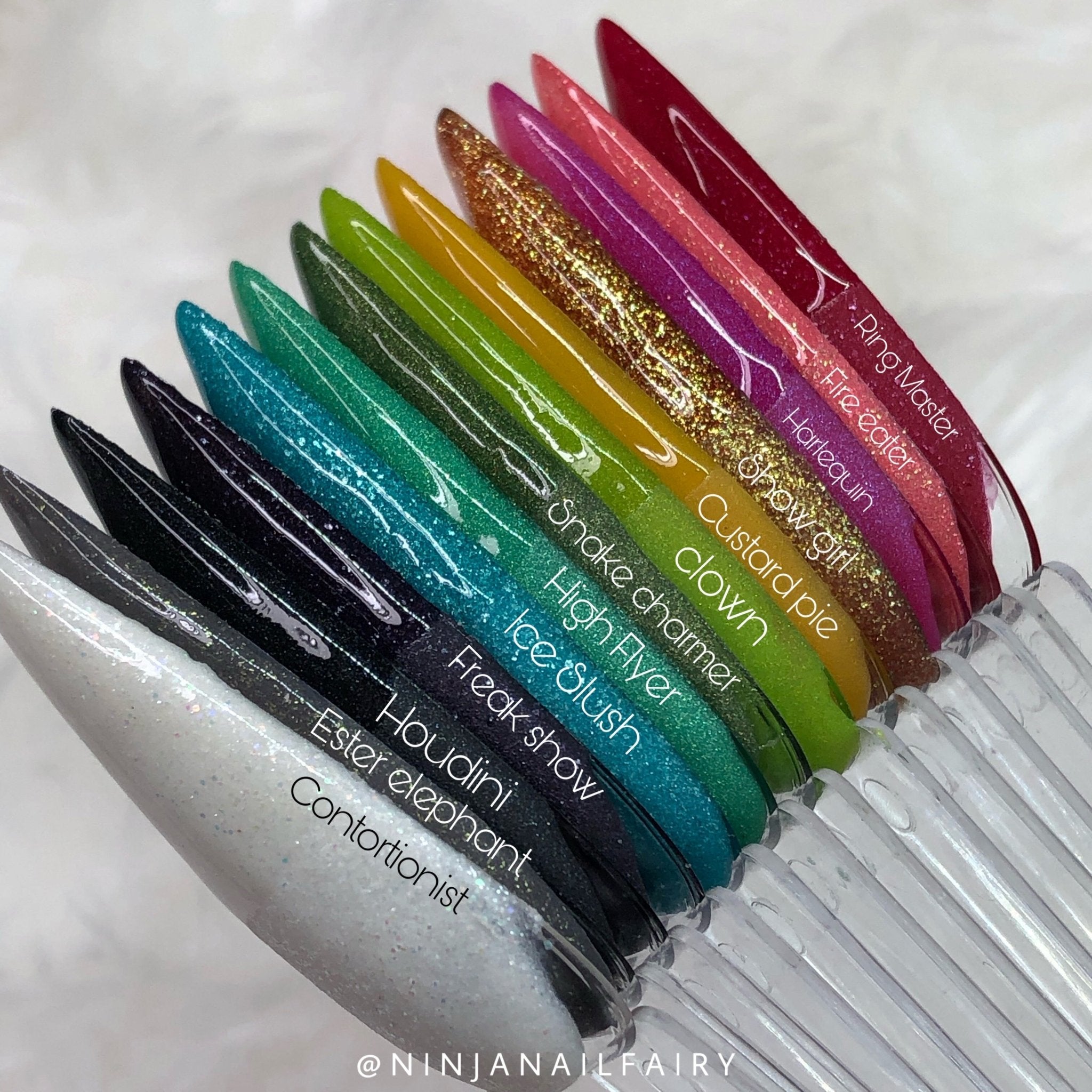CIRCUS Coloured Acrylic Powder Collection x 13pcs