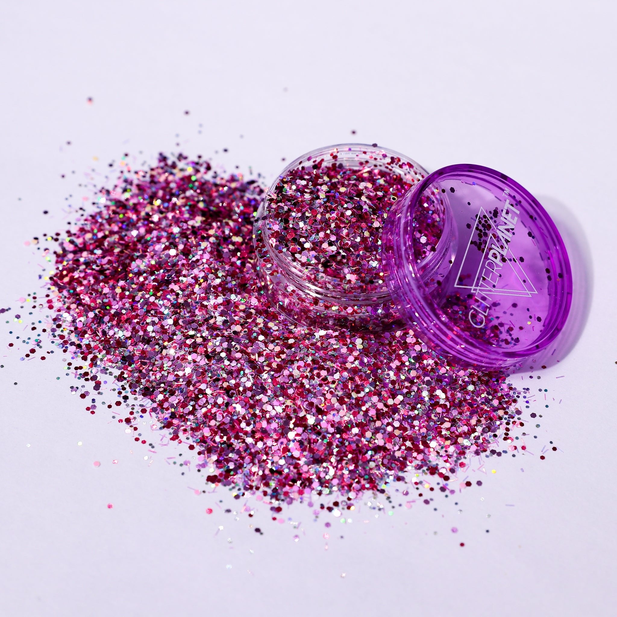 Dolly Bird Pink and White Sparkling Glitter