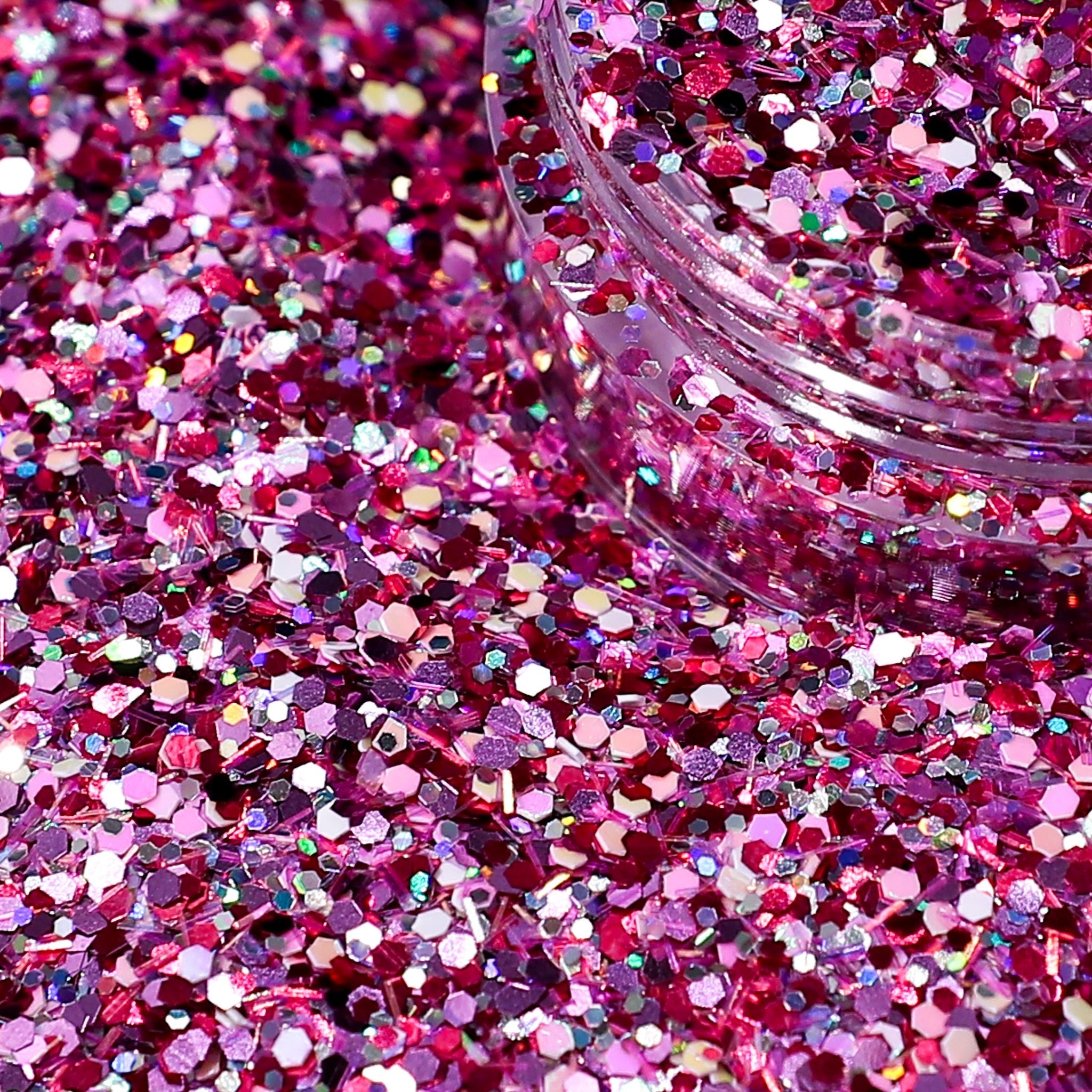 Dolly Bird Pink and White Sparkling Glitter