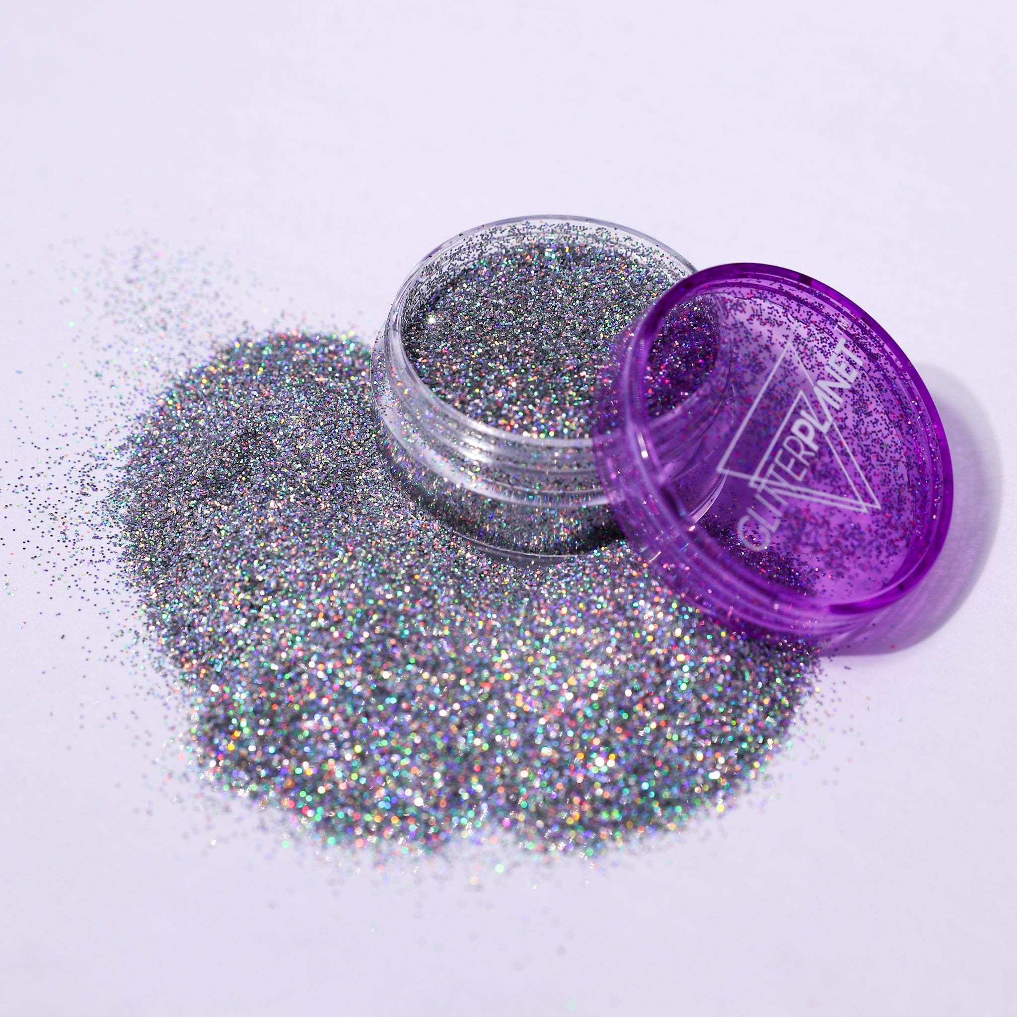 Fine Holographic Silver Nail Glitter 5g