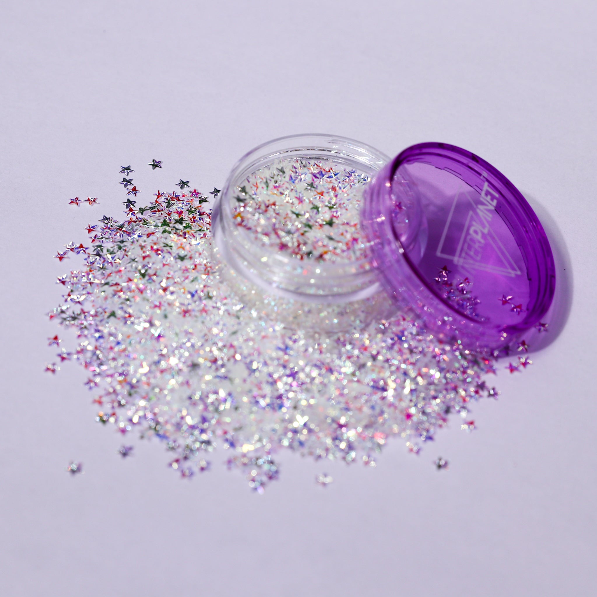 3D Iridescent Stars Loose Nail Glitter 3g