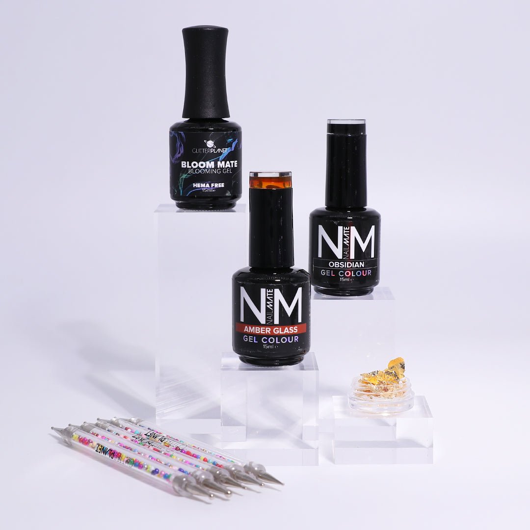 Glitter Planet Tortie Tortoise Gel Polish Nail Art Kit