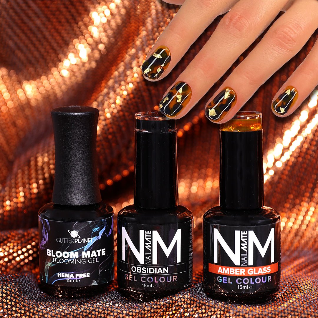 Glitter Planet Tortie Tortoise Gel Polish Nail Art Kit