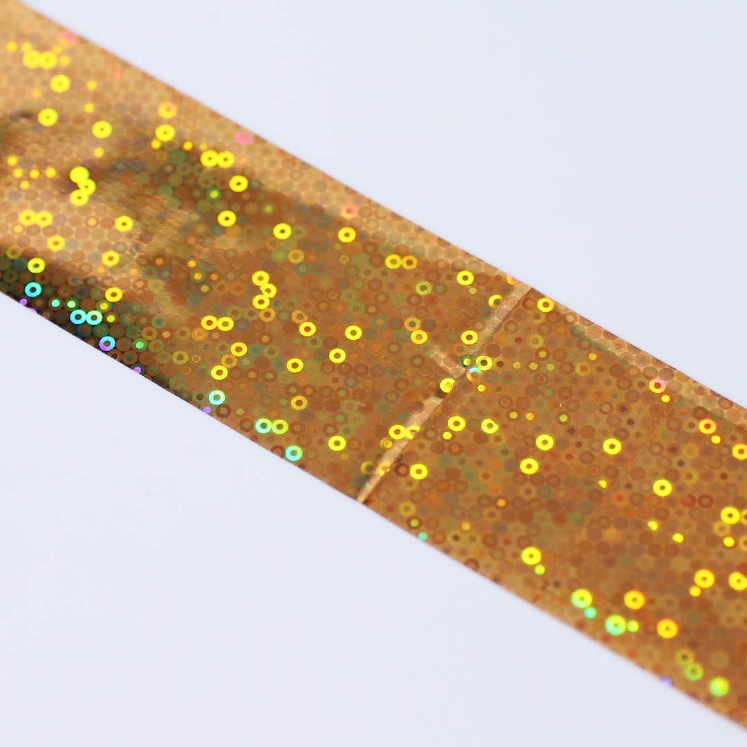Gold Holographic Patterned Nail Art Foil