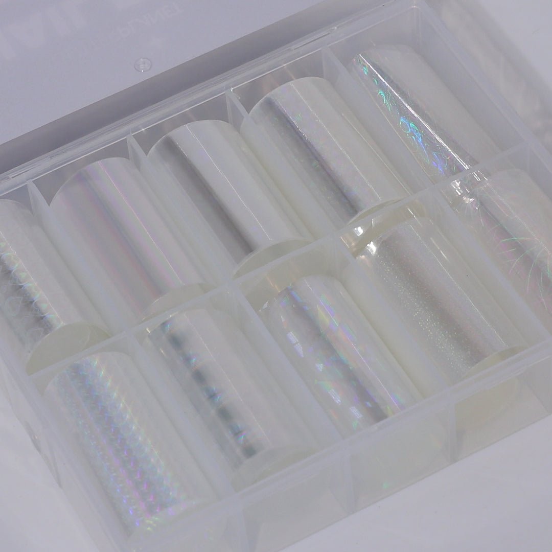 Illusions Clear Iridescent Nail Foil Set
