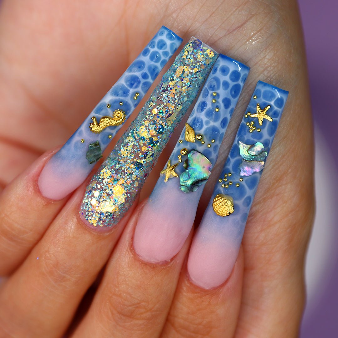 Irregular Abalone Nail Art Shell Flakes - Multi Colour