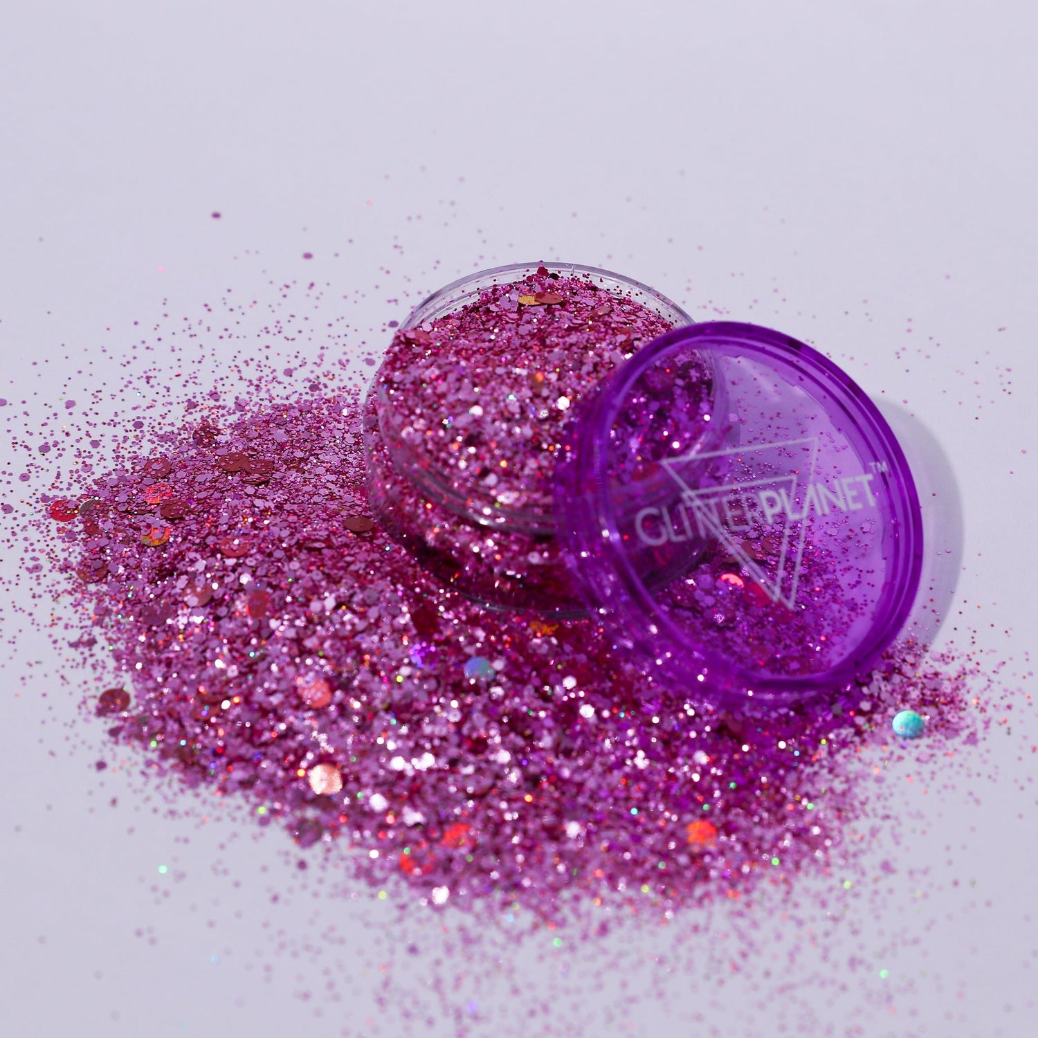 Laser lights Pink Holographic Nail Glitter 5g