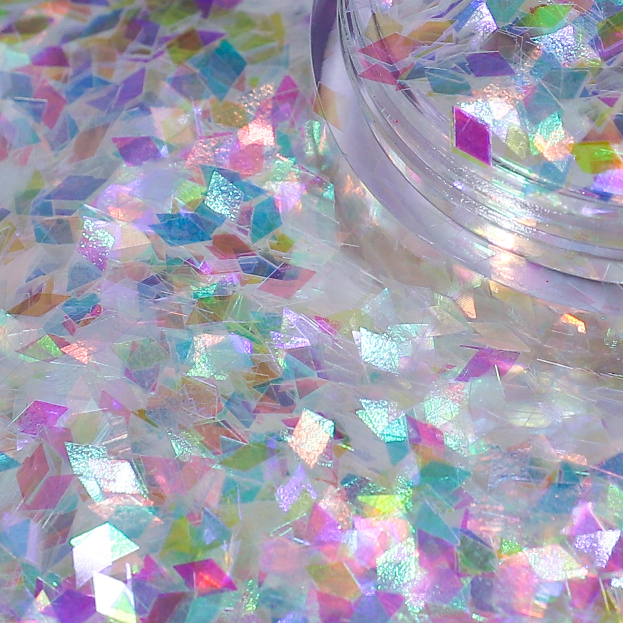 Loose Nail Glitter | Rainbow Diamonds 2mm