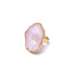 glitter planet nail art palette ring in pink opal style