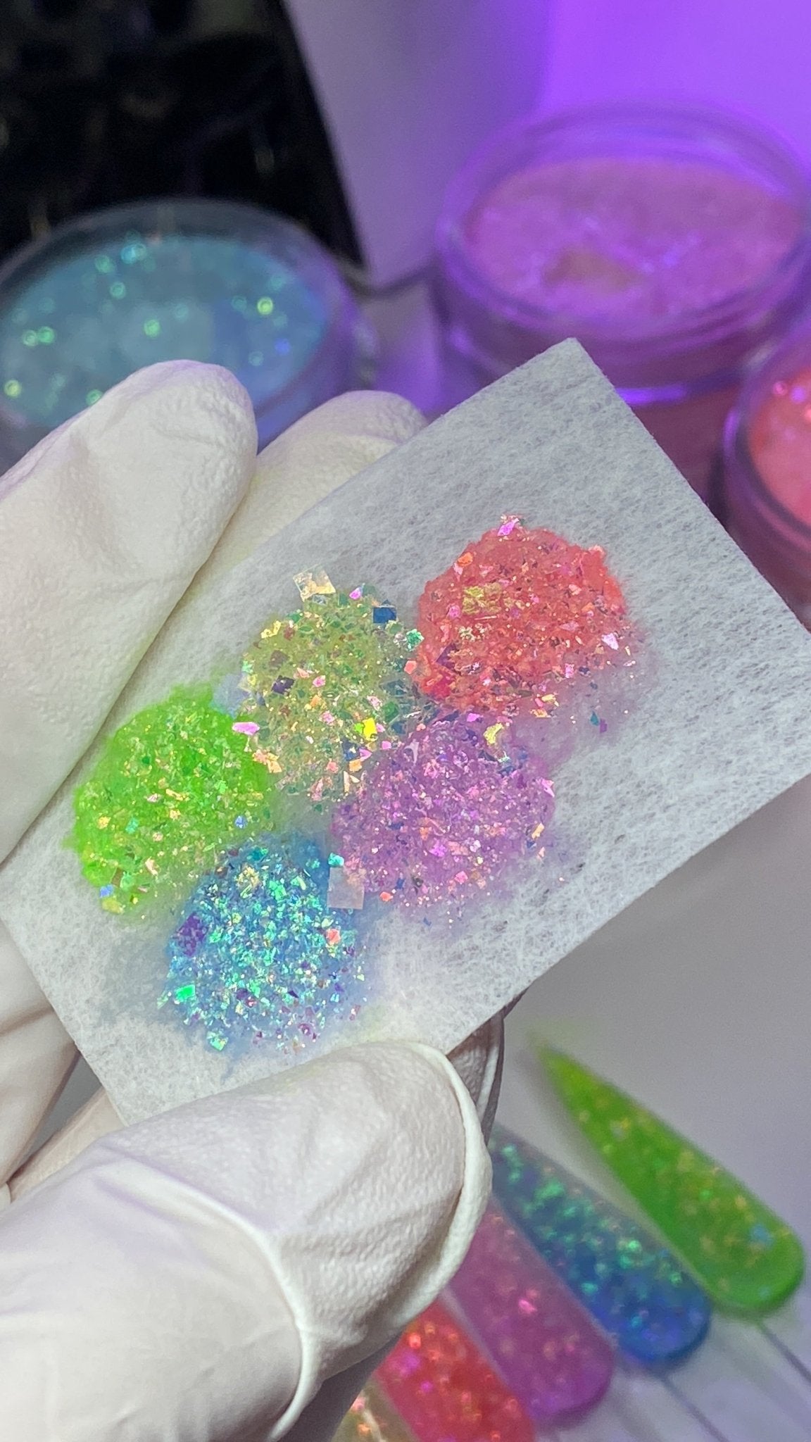 Prismatic Glow in the Dark Acrylic Collection