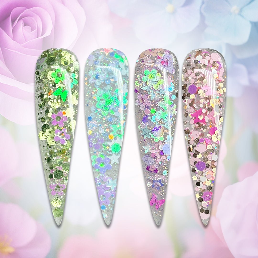 Spring Fling Glitter Acrylic Collection