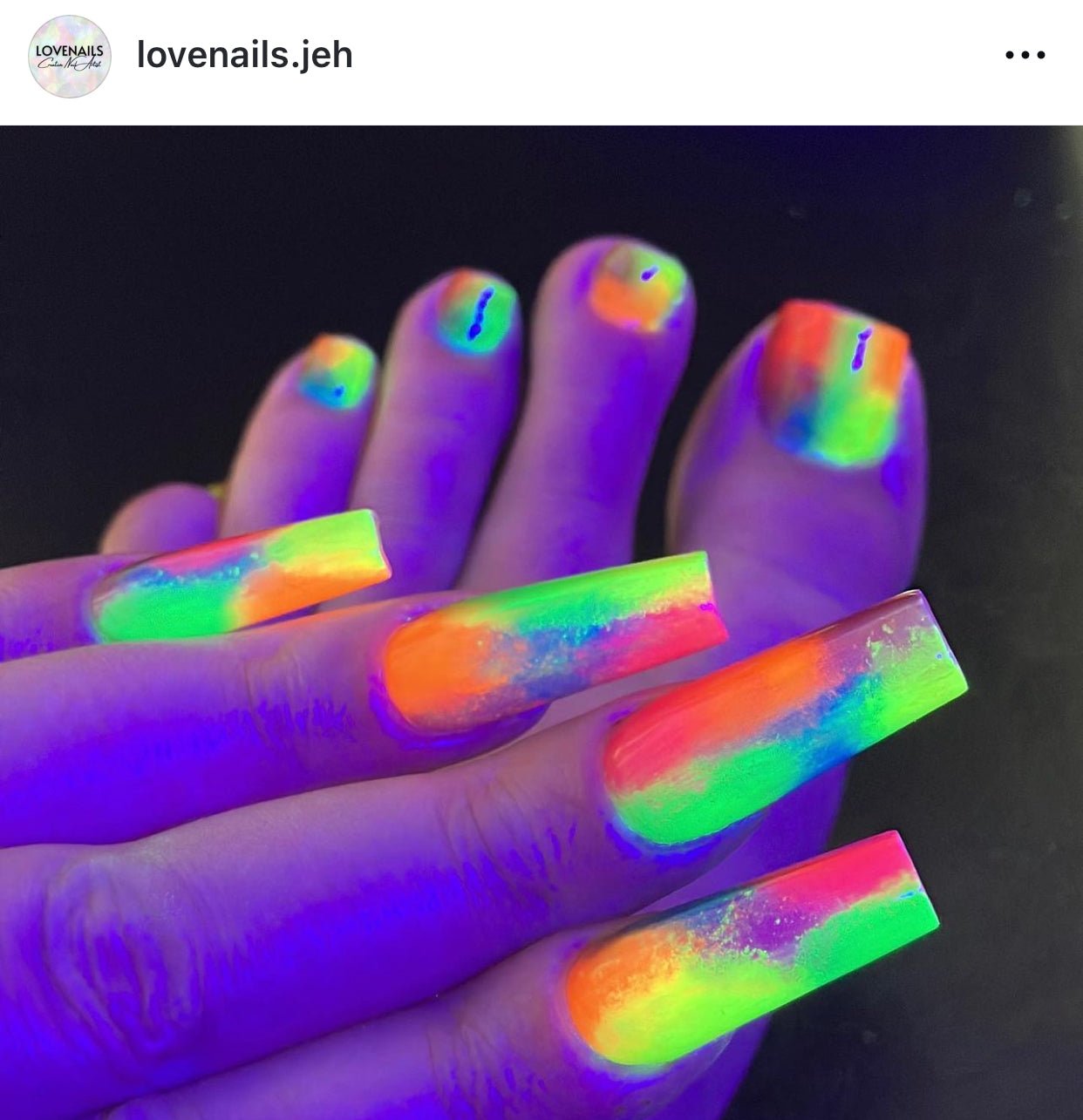 Neon Nail Art Pigments