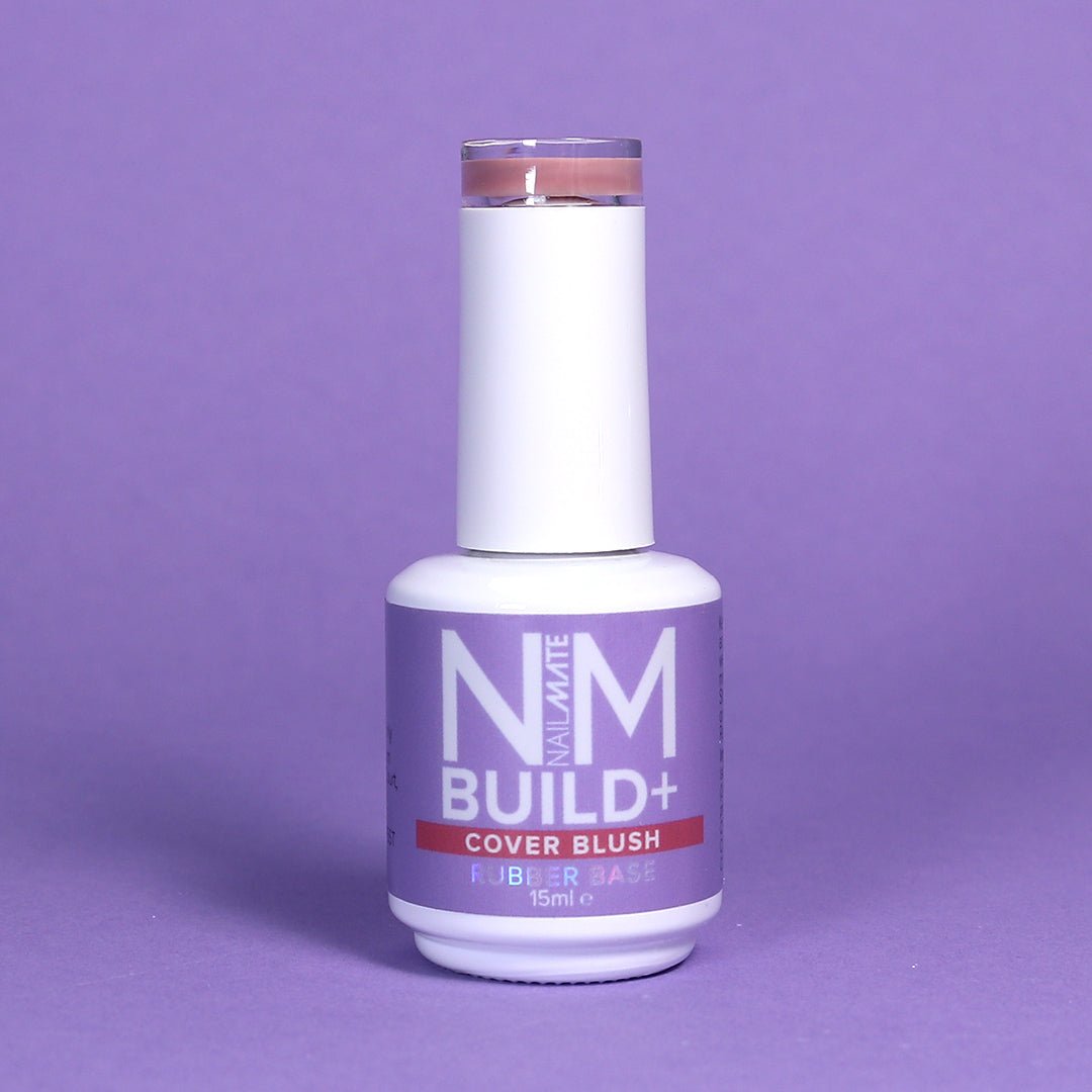 NM BUILD+ Builder Gel displayed in the bottle - cover blush