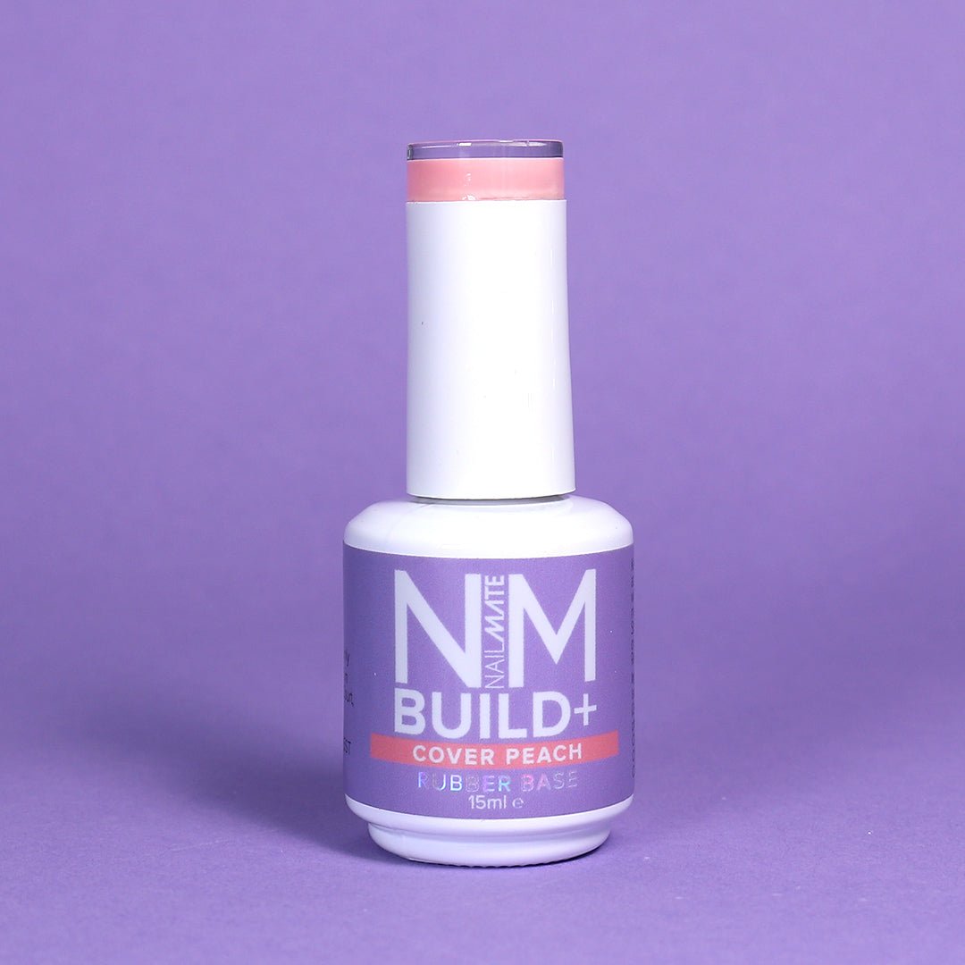 NM BUILD+ Builder Gel displayed in the bottle - cover peach
