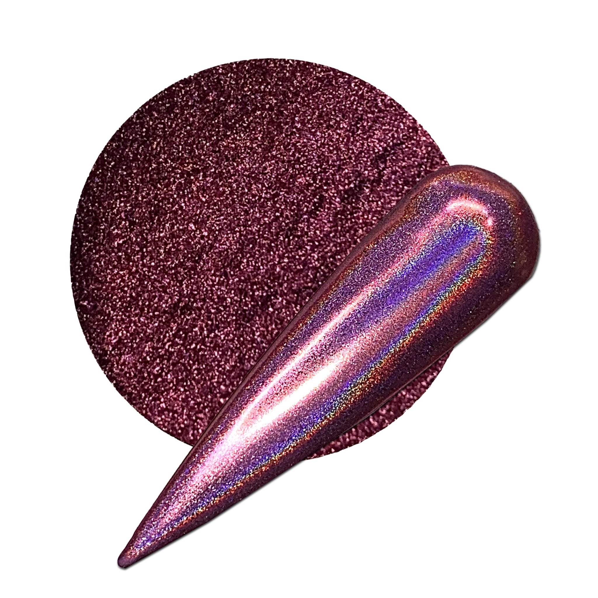 Pink Holographic Chrome Powder
