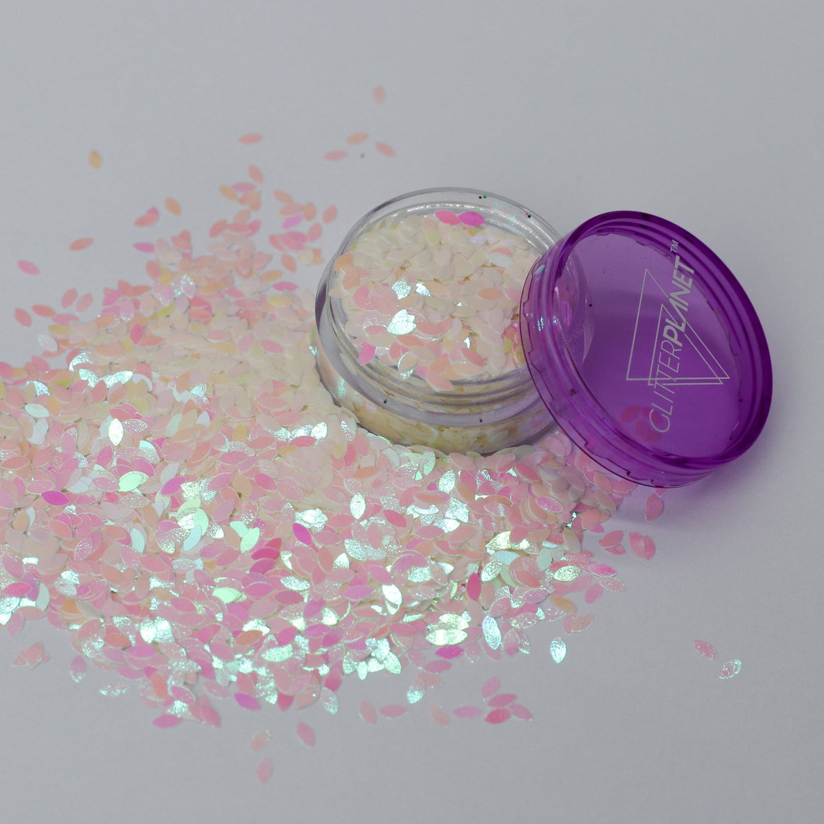 Pink Pearl Rice Shape Nail Glitter