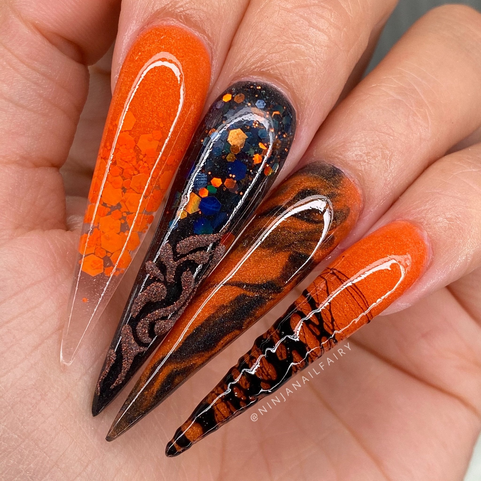 Pumpkin Pie Orange Acrylic Powder