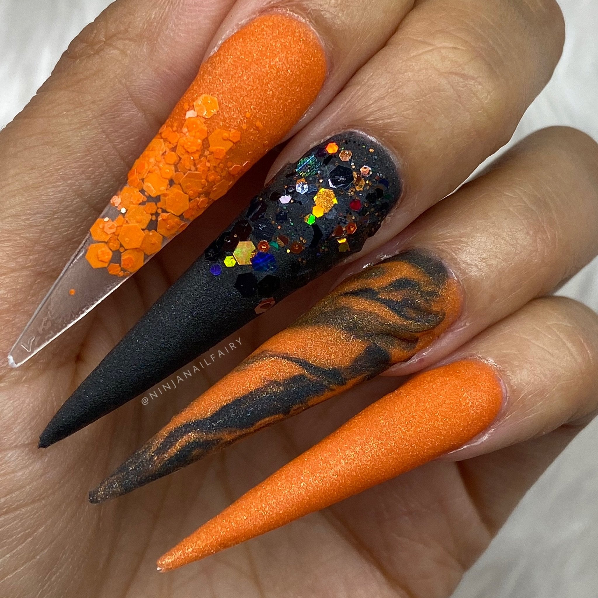 Pumpkin Pie Orange Acrylic Powder