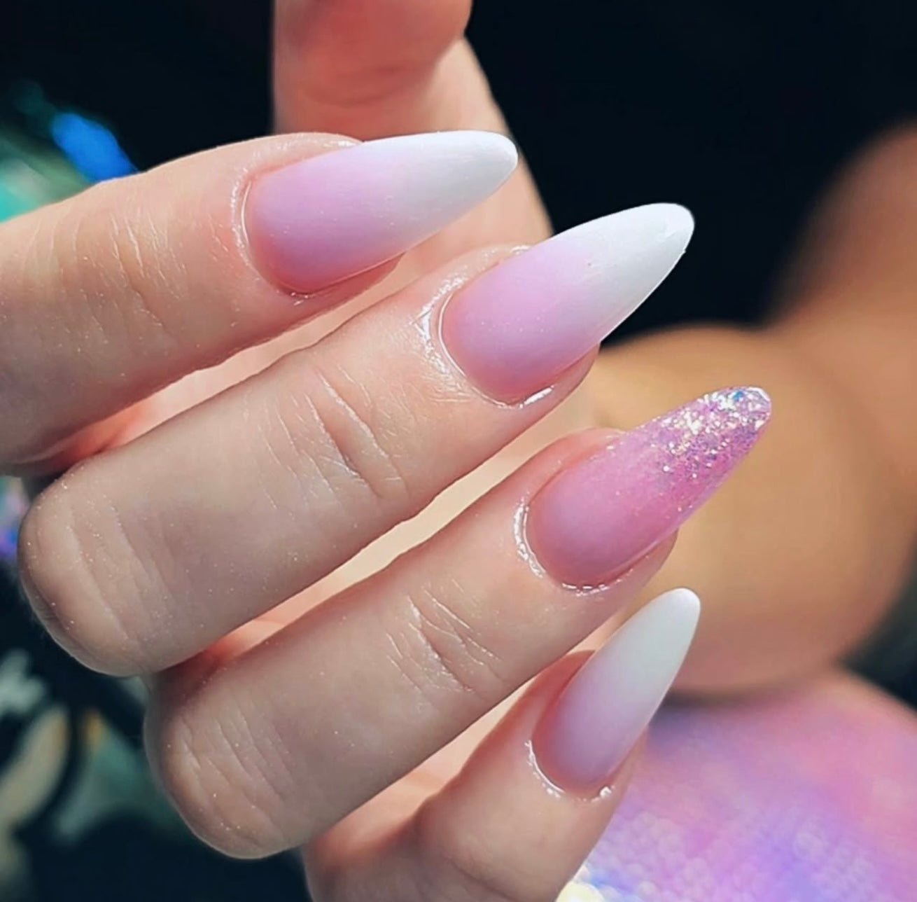 Easy tips Clear Long Stiletto Nail Tips 500pcs