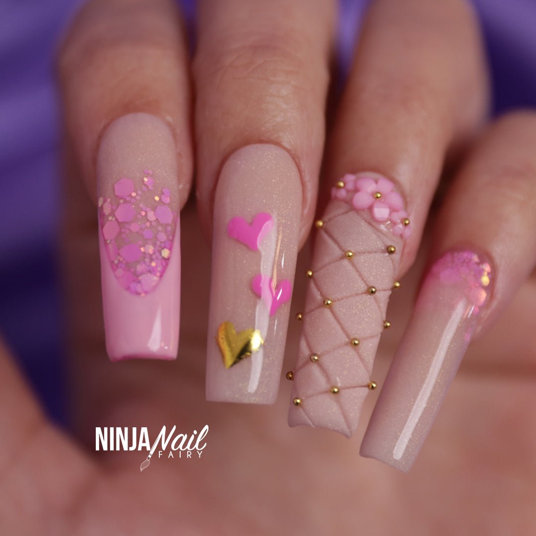 Rose Gold Nail Foils 10pcs Set