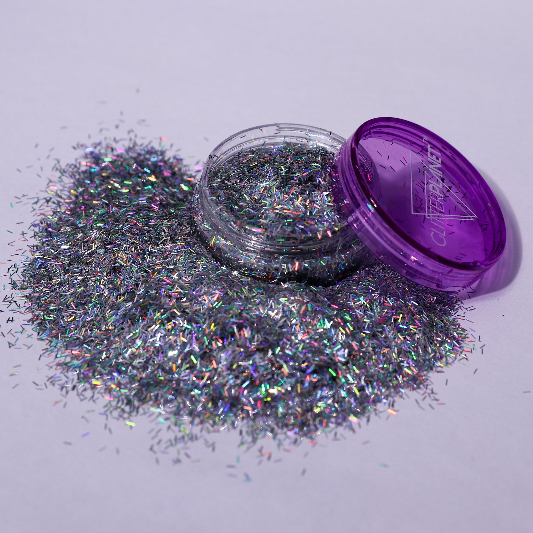 Silver Holographic Tinsel Nail Glitter 5g