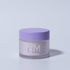 A container of Soft White Acrylic Nail Powder with a purple lid, labeled NM on a plain background.