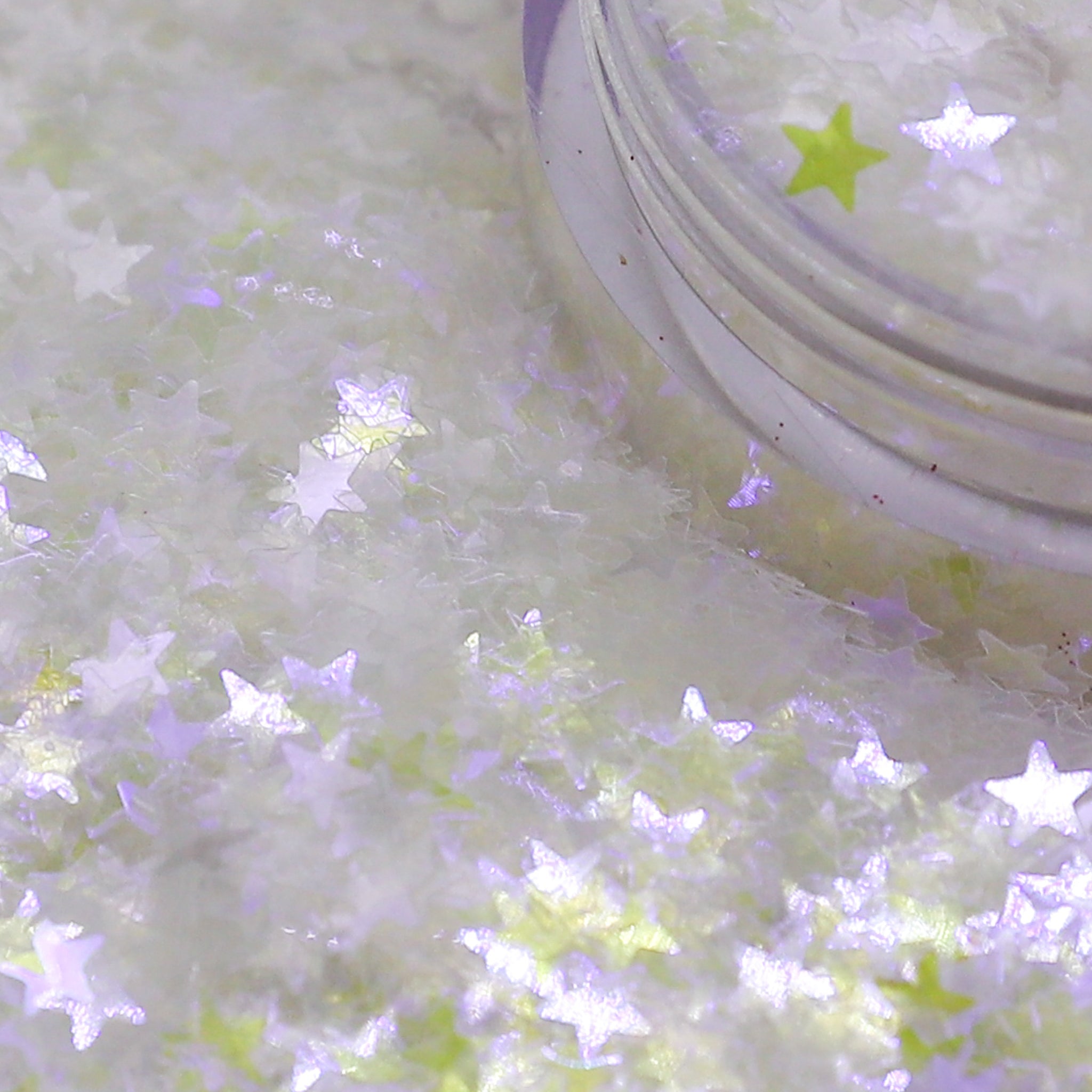 Ultra violet stars glitter shapes