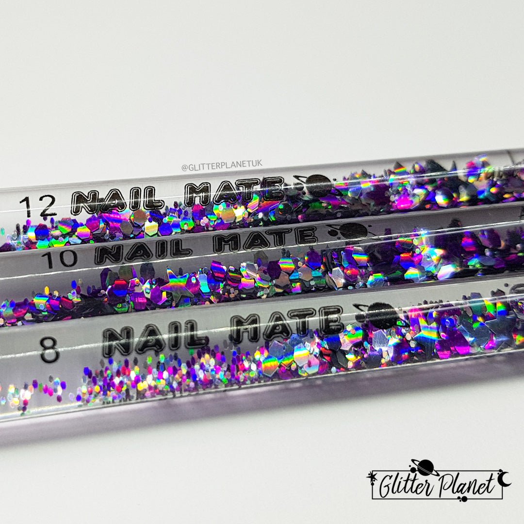 100% Kolinsky Acrylic Nail Brush | Galaxy Aqua
