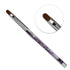 100% Synthetic Gel Nail Brush | Galaxy Aqua