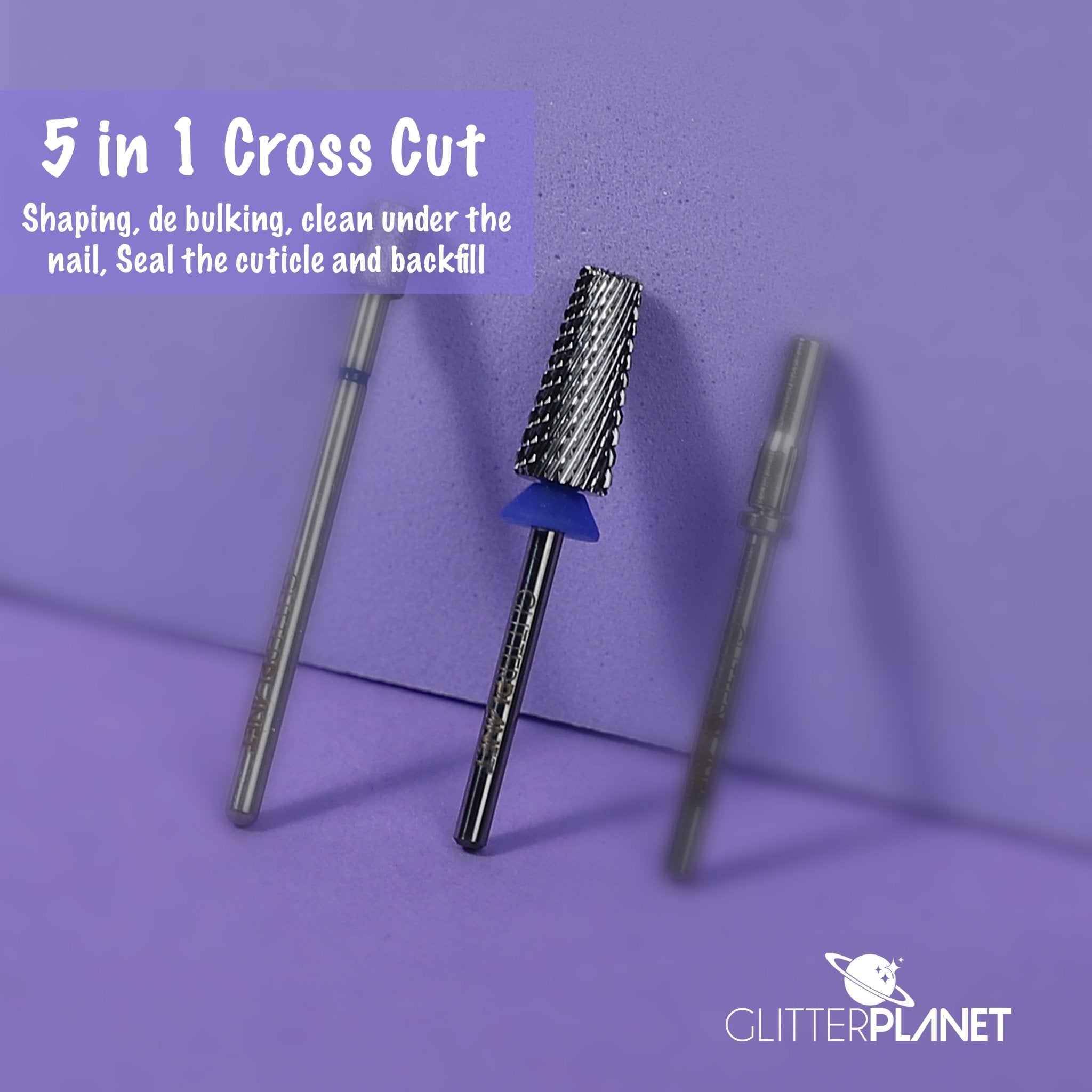5 in 1 Cross Cut Carbide E-file Bit - Left & Right Handed