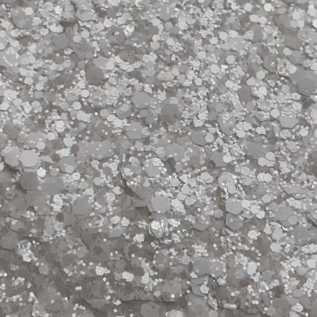 Snow Fall White Nail Glitter
