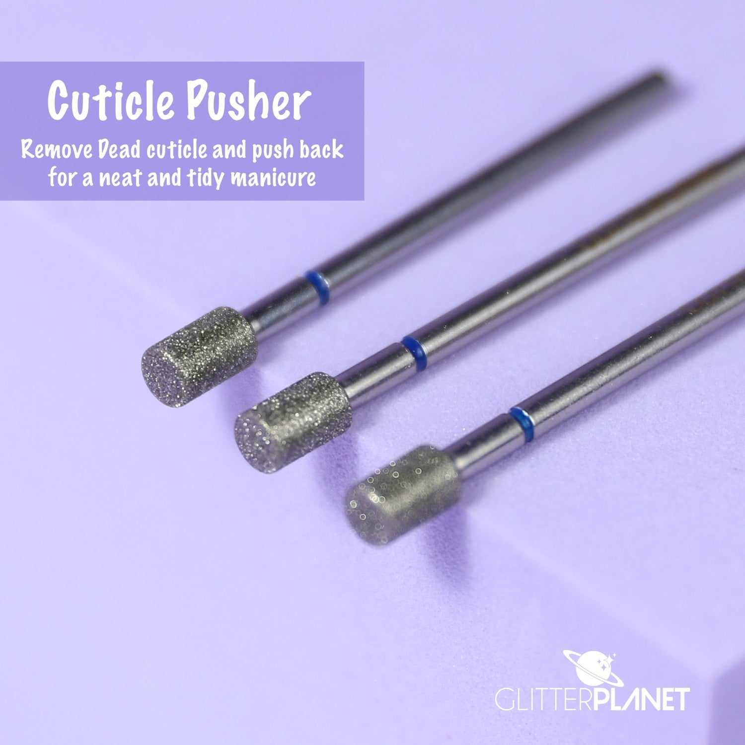 Baby Barrel Diamond Cuticle Pusher e-file bit
