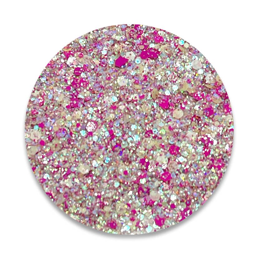 Blushing - Clear Iridescent and Pink Nail Glitter – Glitter Planet
