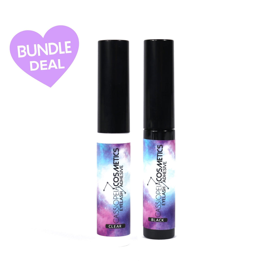 BUNDLE DEAL Brush On Lash Glue Black and Clear