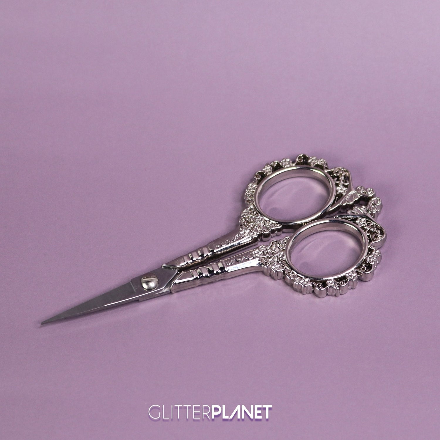 Decorative Ornate Scissors Silver