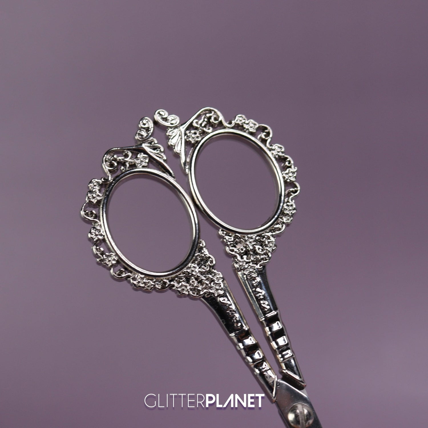 Decorative Ornate Scissors Silver