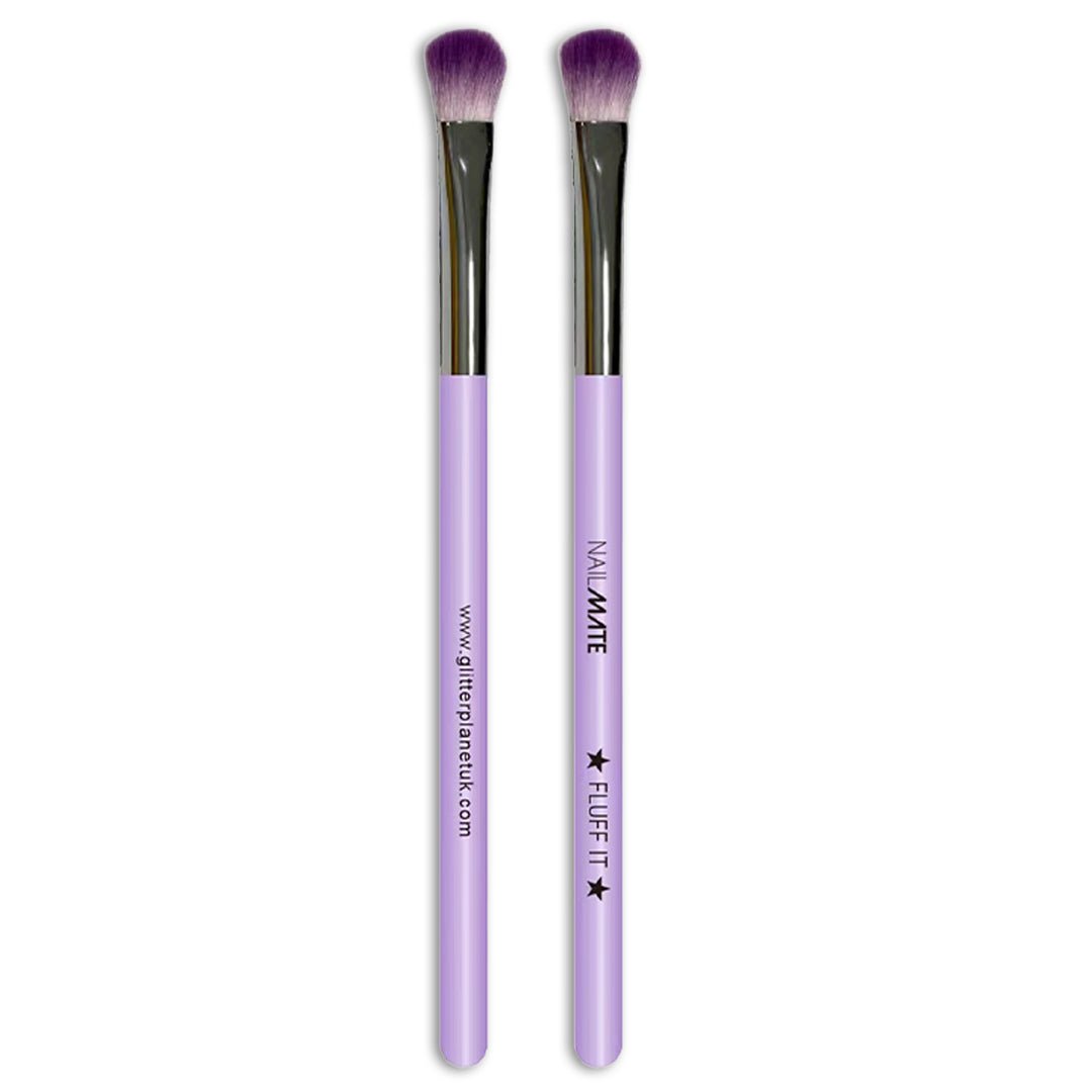 FLUFF IT - Pigment & Fine Glitter Nail Art Brush - Glitter Planet