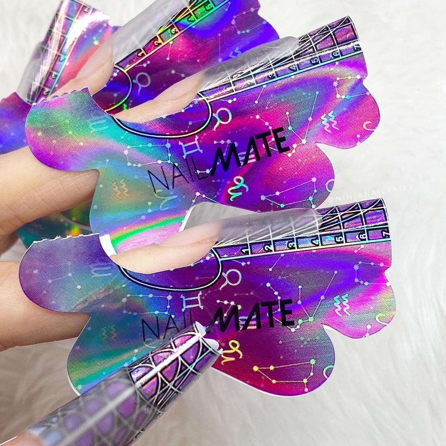 GALACTIC PRO Nail Sculpting Forms 300pcs Roll - Glitter Planet